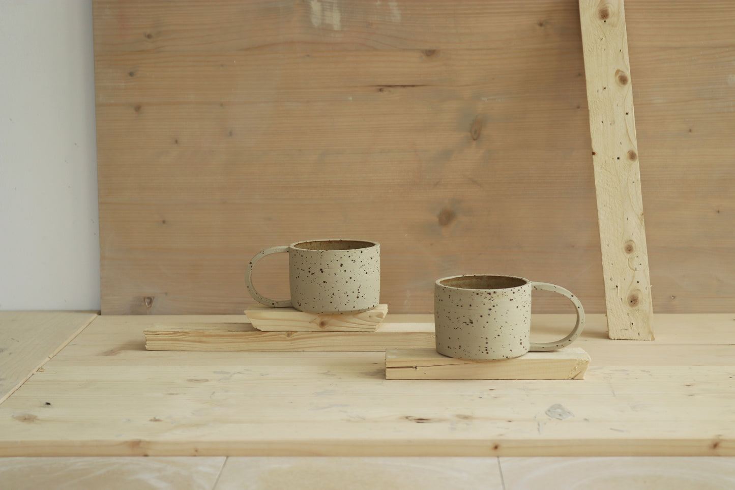 D mug / raw + maple