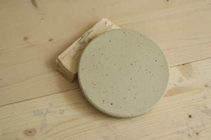 Handmade speckled stoneware ceramic snack plate in grid pattern and covered in clear glaze. Made with lots of love in Lithuania.