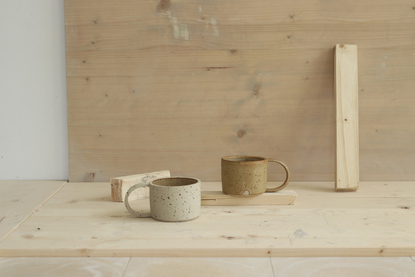D mug / raw + maple