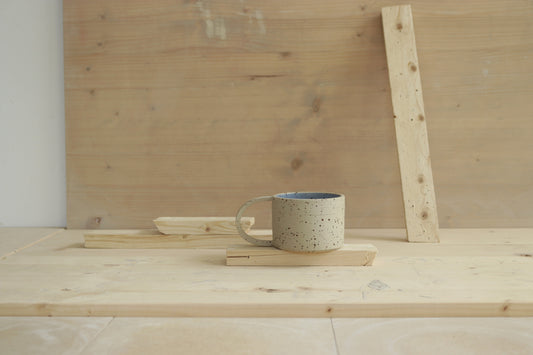 D mug / raw + blue
